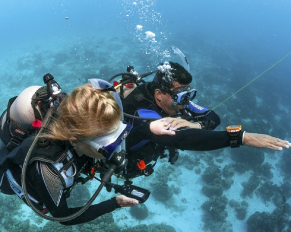 Advanced scuba training is easy with nitrox air.